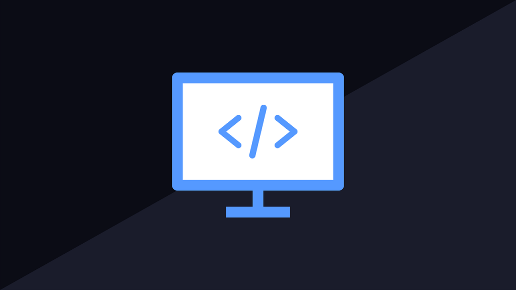 Logo wat HTML code teken uitbeeld